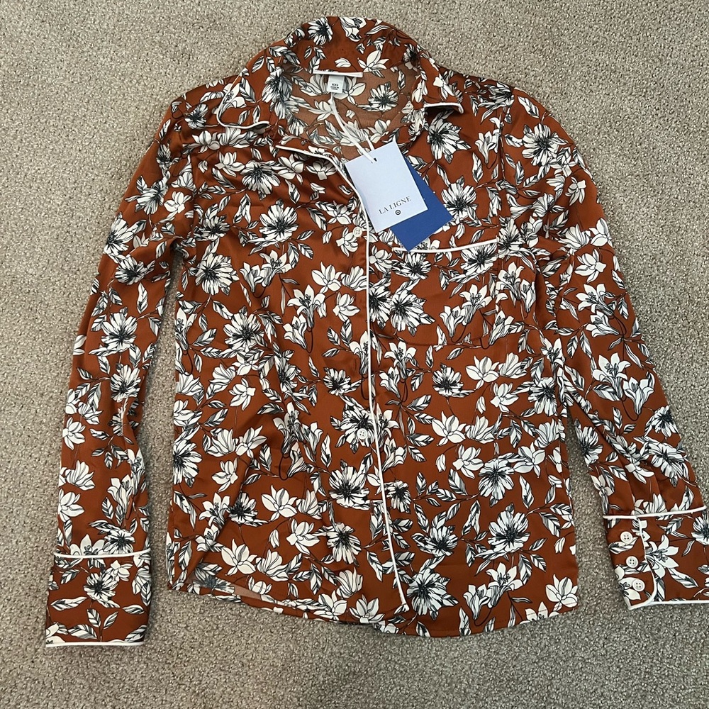 NWT La Ligne x Target Button up Blouse